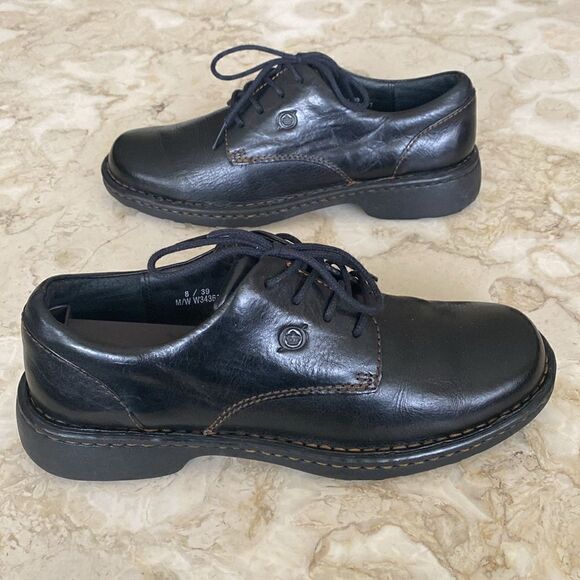 Born Leather Oxford Lace Up Derby Shoes - Picture 5 of 14